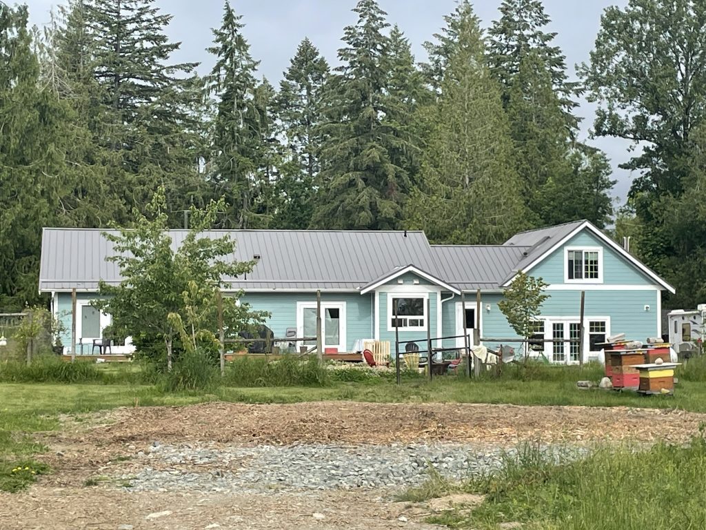Rear view of home from pasture